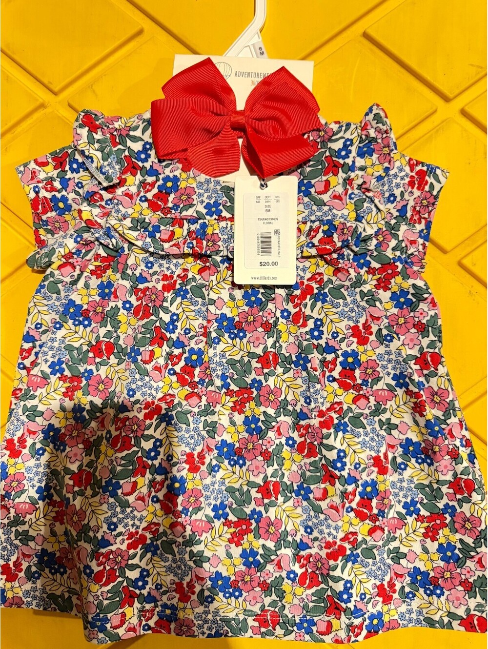 Adventure Wear 360 Bodysuit Dress with headband Bow - 6m